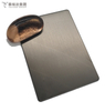 Precio al por mayor Color negro 304 Placa de acero inoxidable laminado en lamado en frío para la escalera